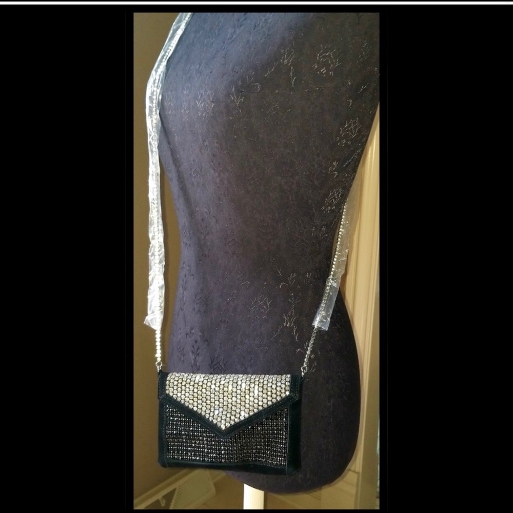 ZARA Rhinestone Crossbody Evening Bag